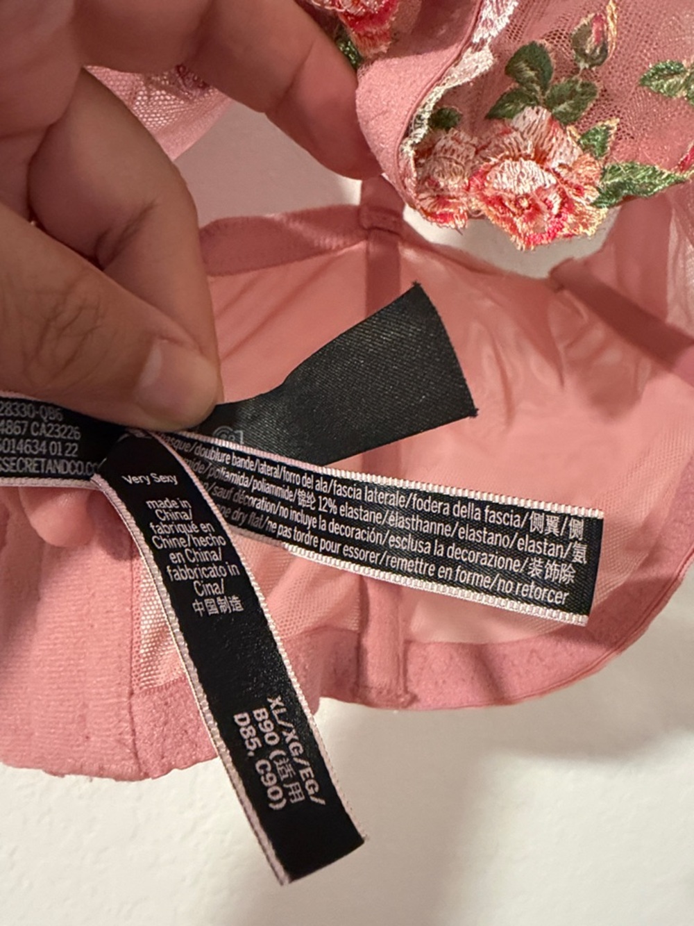 Victoria's Secret Pink Floral Longline Lace Bustier - Picture 6 of 6